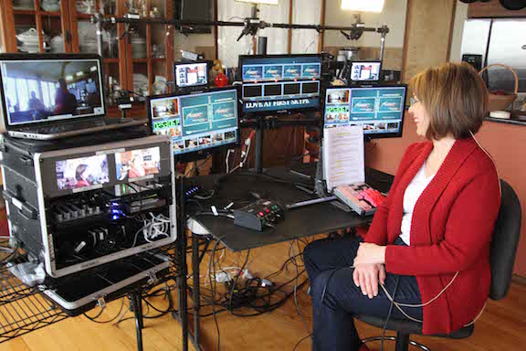 Diane Dimond at the controls: Video Call Center